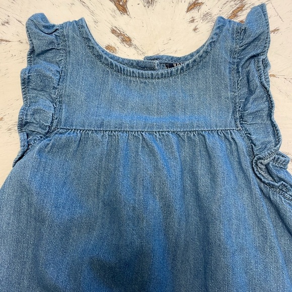 GAP 3T Denim Pinafore Jumper Dress - Picture 2 of 4